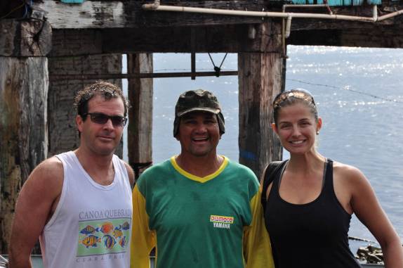 Com o Ligeirinho, na sua casa na beira do rio Paraguai, na região de Corumbá, no Mato Grosso do Sul